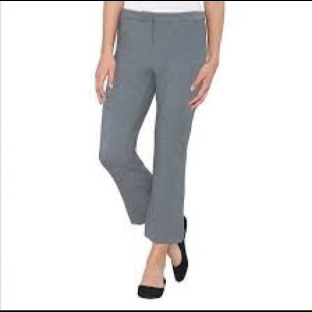 Max&Mia Crop Dress Work Pants Heather Gray Small